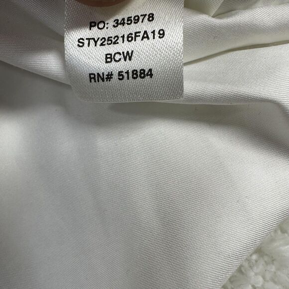 Patagonia Vest Womens XL White Los Gatos Fleece Pockets Sherpa High Pile 25216 - Picture 7 of 12